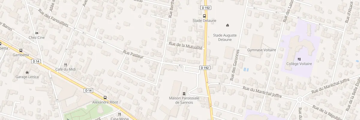 Plan du 6B Rue Pasteur à Sannois