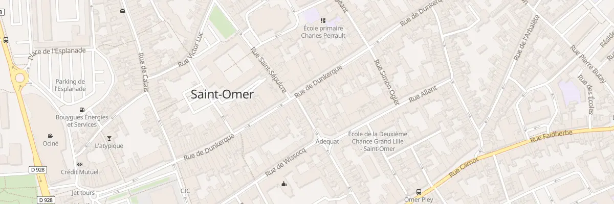 Plan du 73 Rue de Dunkerque à Saint-Omer