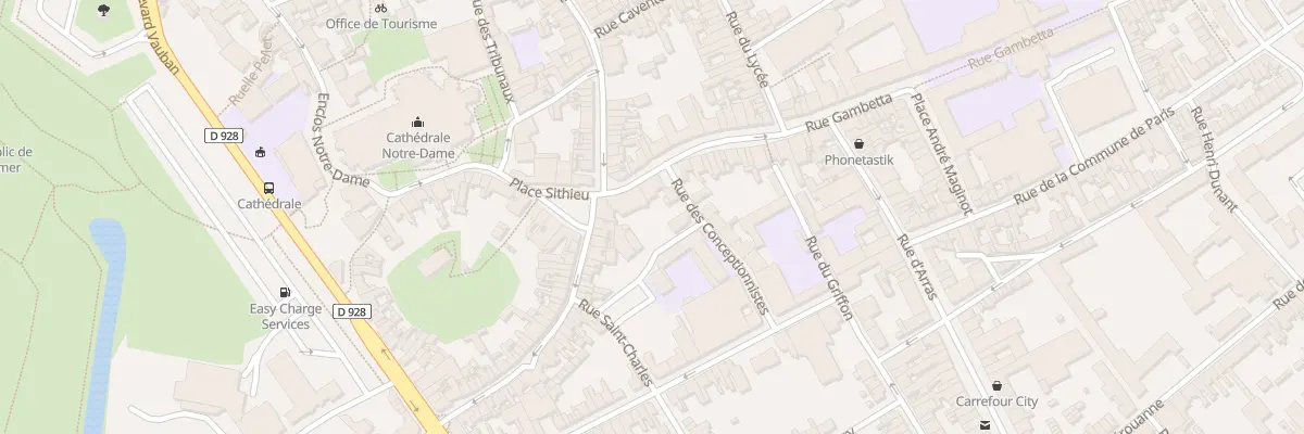 Plan du 3 Rue Gambetta à Saint-Omer