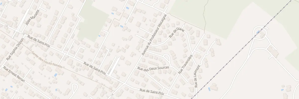 Plan du 1 Rue des Eaux Vives à Saint-Leu-la-Forêt