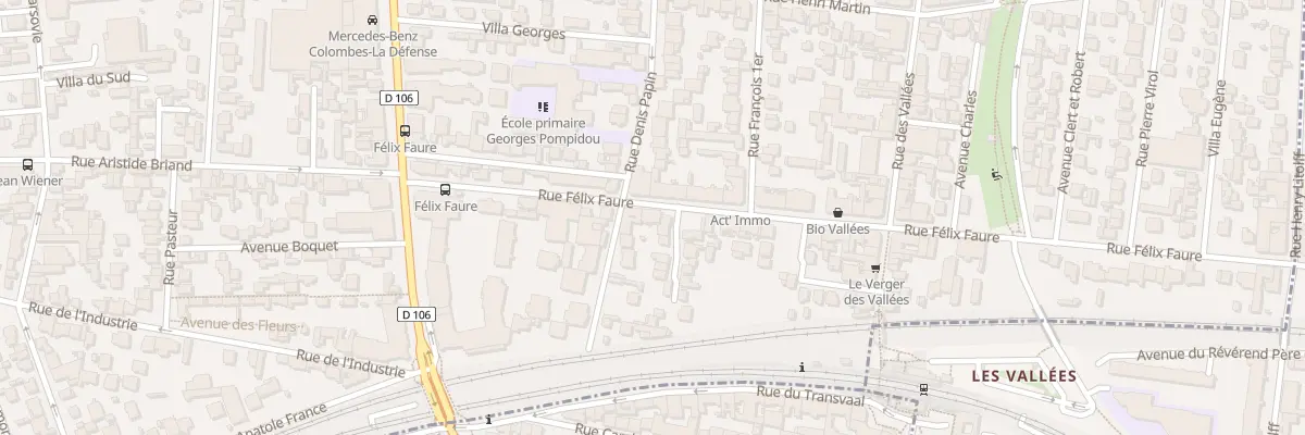 Plan du 32 Rue Félix Faure à Colombes