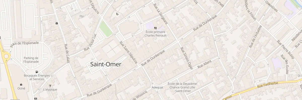 Plan du 76 Rue de Dunkerque à Saint-Omer