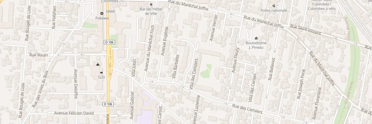 Plan du 17 Rue des Cerisiers à Colombes