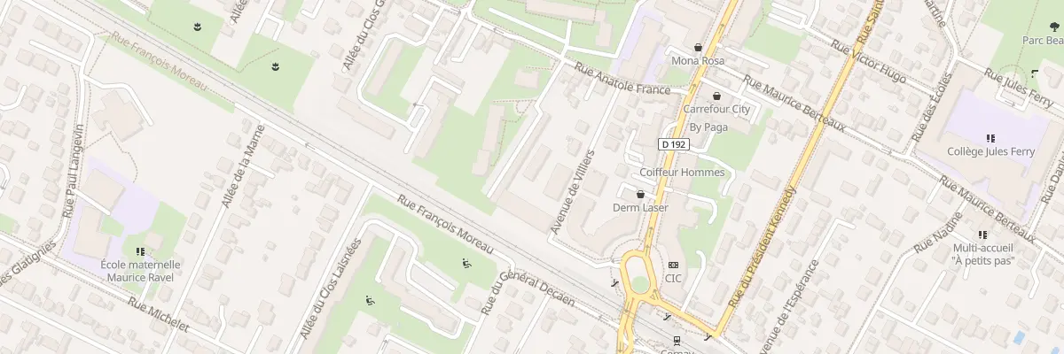 Plan du 6 Av de Villiers à Ermont
