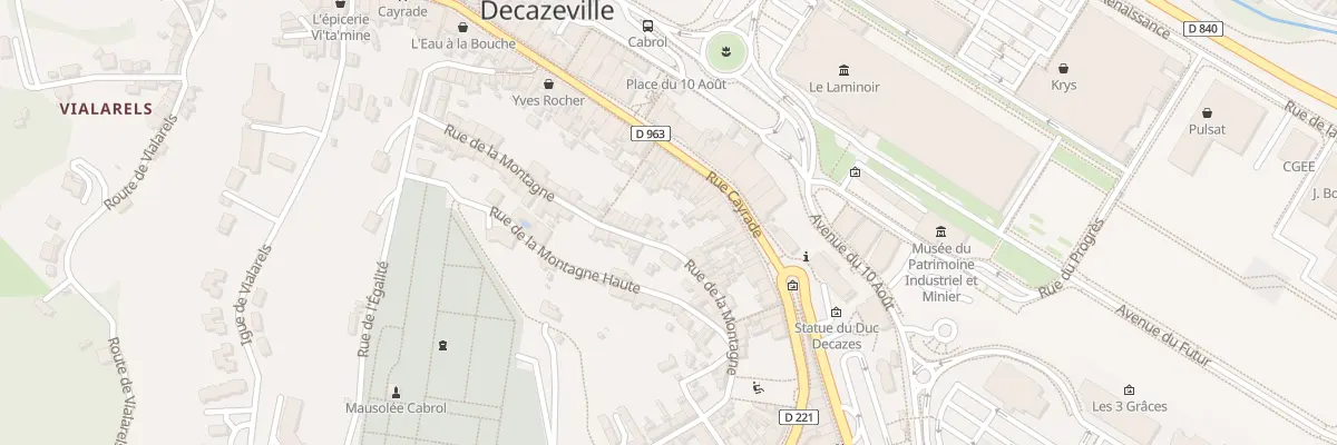 Plan du 26 Rue de la Montagne à Decazeville