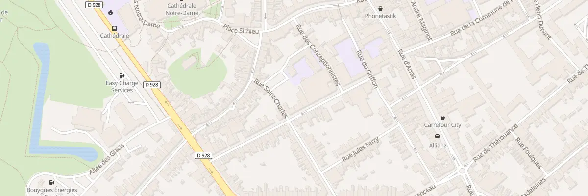 Plan du 34 Rue François Chifflart à Saint-Omer