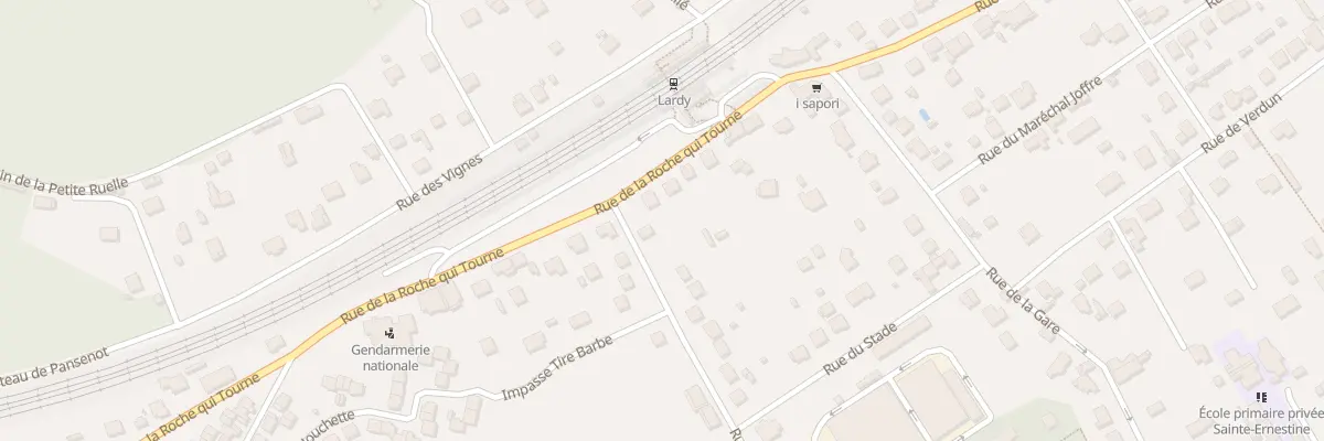 Plan du 16 Rue de la Roche Qui Tourne à Lardy