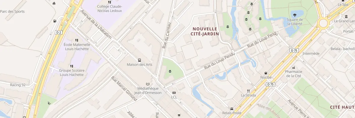 Plan du 3 Sq Michel Ange au Plessis-Robinson