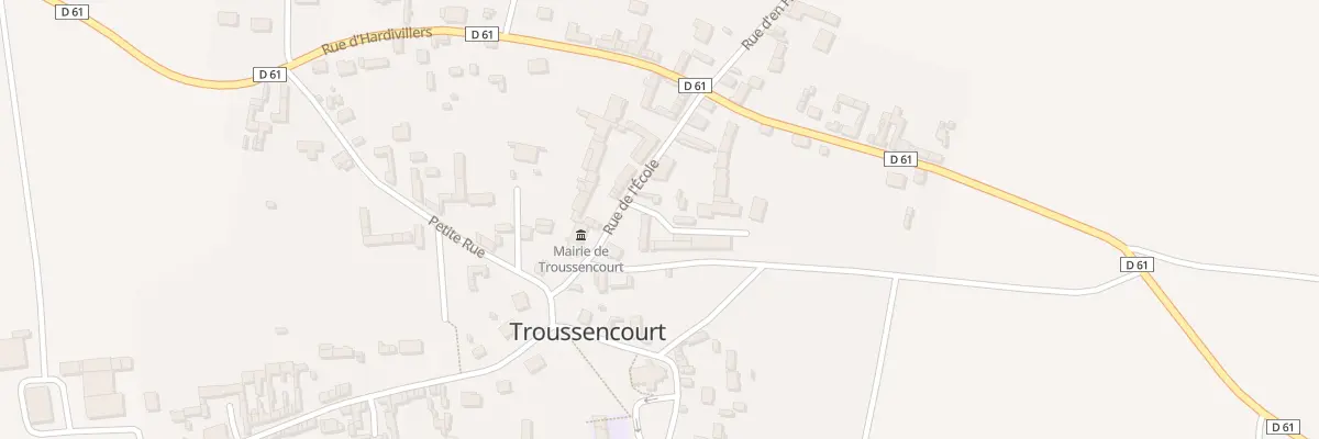 Plan du 8 Rue de l’Ecole à Troussencourt