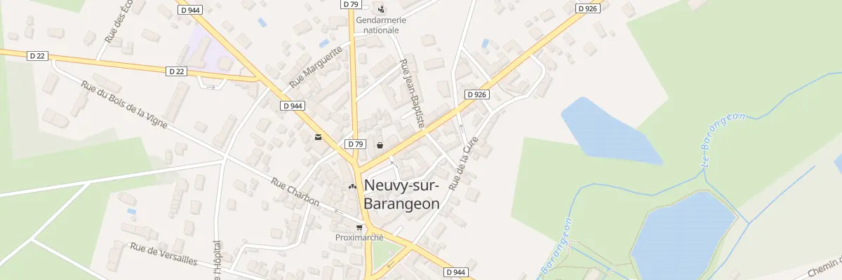 Plan du 4 Rte de la Chapelle à Neuvy-sur-Barangeon