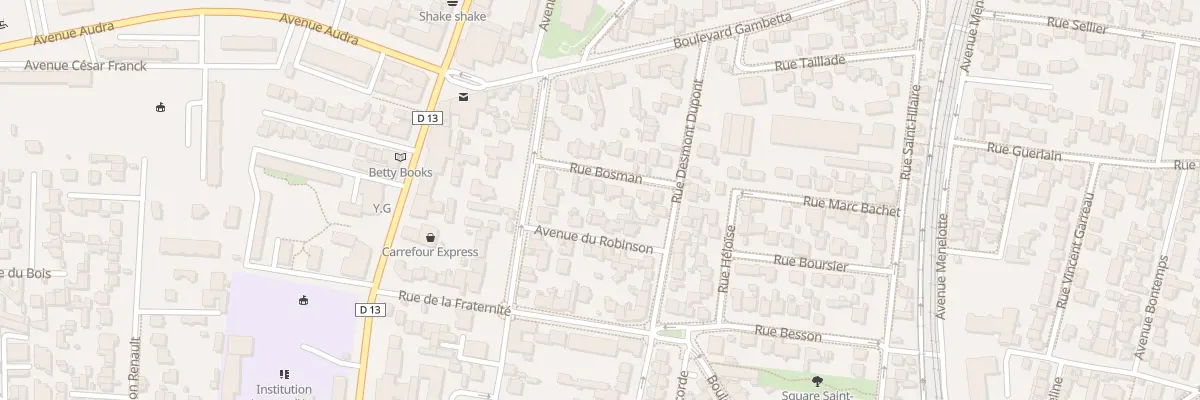 Plan du 8 Rue Bosman à Colombes