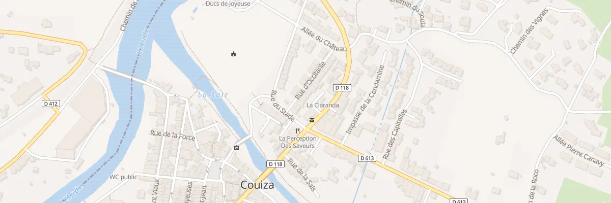 Plan du 361 Au Faubourg à Couiza
