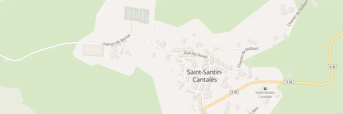 Plan du 5030 Le Bourg à Saint-Santin-Cantalès