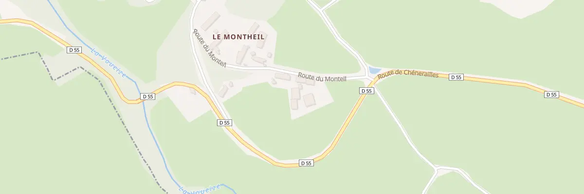 Plan du 1 Rte du Monteil à Saint-Loup