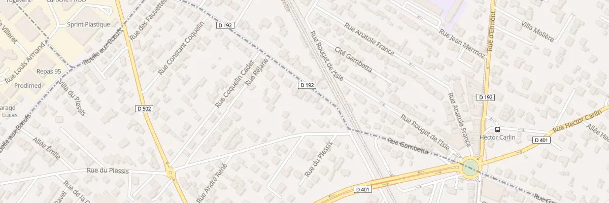 Plan du 45 Rue du Maréchal Joffre à Ermont