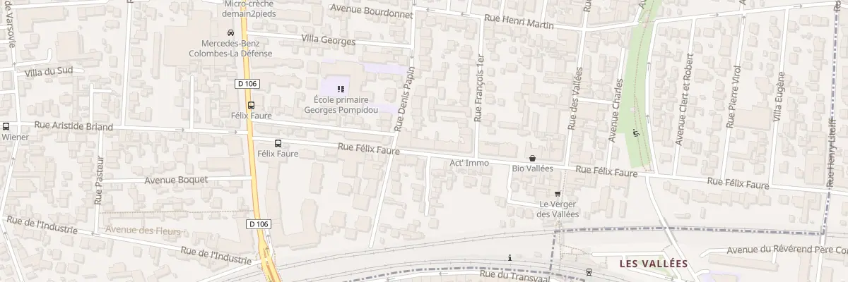 Plan du 27 Rue Félix Faure à Colombes