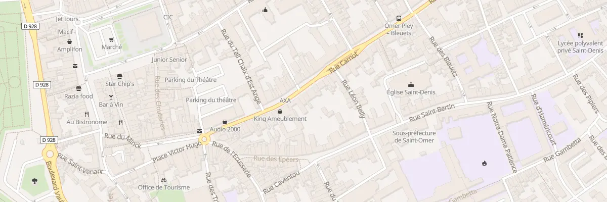 Plan du 39 Rue Carnot à Saint-Omer