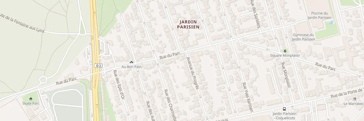 Plan du 75 Rue du Parc à Clamart