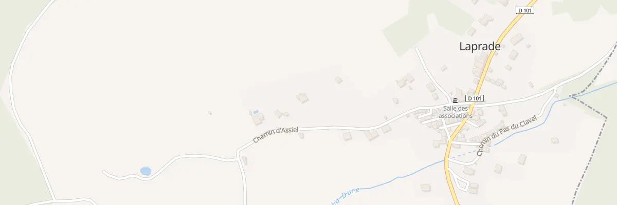 Plan du 4 Che d’Assiel à Laprade