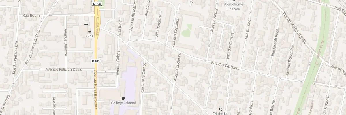 Plan du 28 Rue des Cerisiers à Colombes
