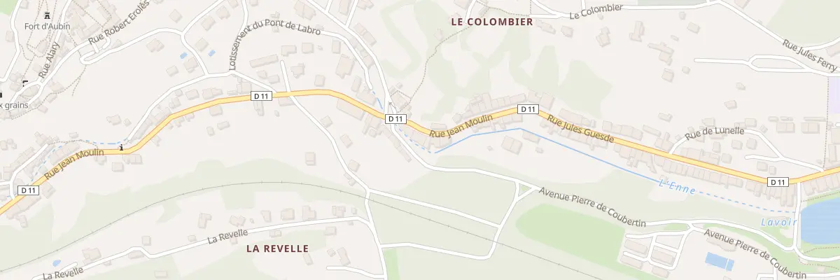 Plan du 68 Rue Jean Moulin à Aubin