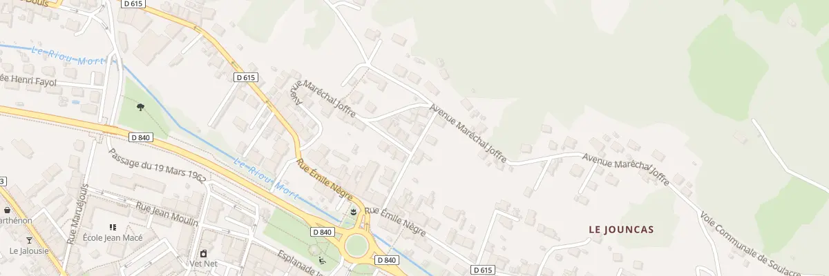 Plan du 18B Av Marechal Joffre à Decazeville