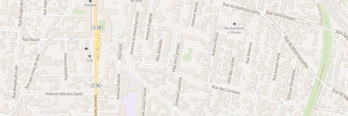 Plan du 25 Rue des Cerisiers à Colombes