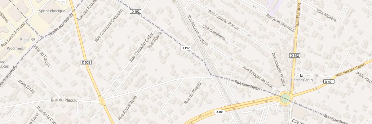 Plan du 43 Rue du Maréchal Joffre à Ermont