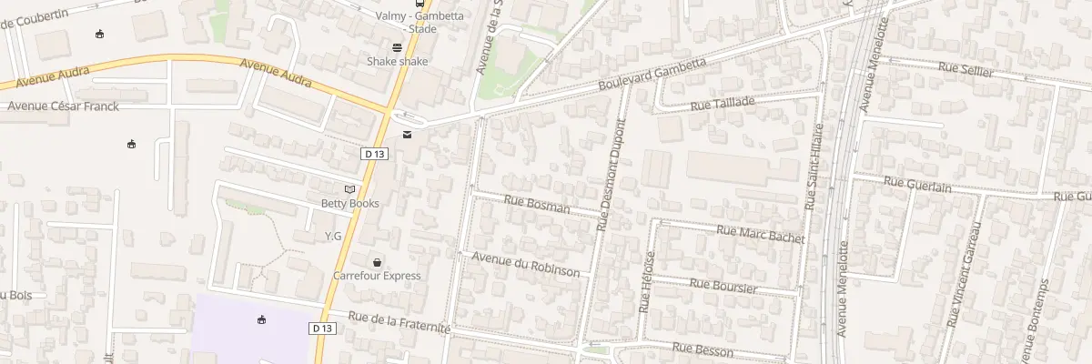 Plan du 9 Rue Bosman à Colombes