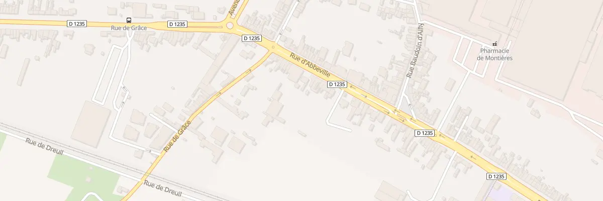 Plan du 411 Rue d’Abbeville à Amiens