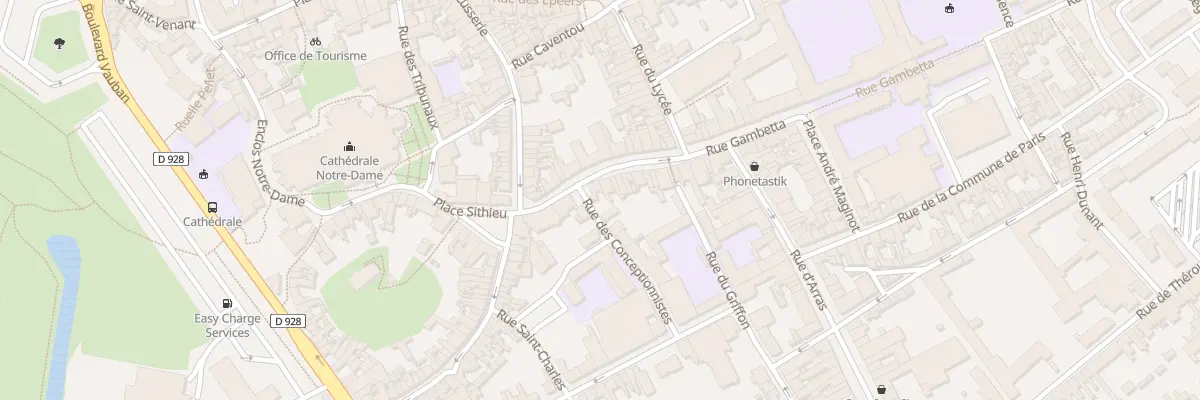 Plan du 11 Rue Gambetta à Saint-Omer
