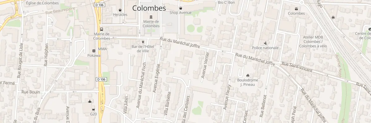 Plan du 38 Rue du Maréchal Joffre à Colombes