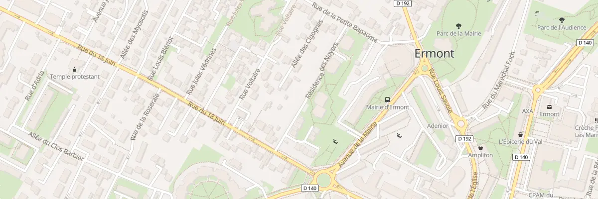 Plan du 44 Rue du Dix Huit Juin à Ermont