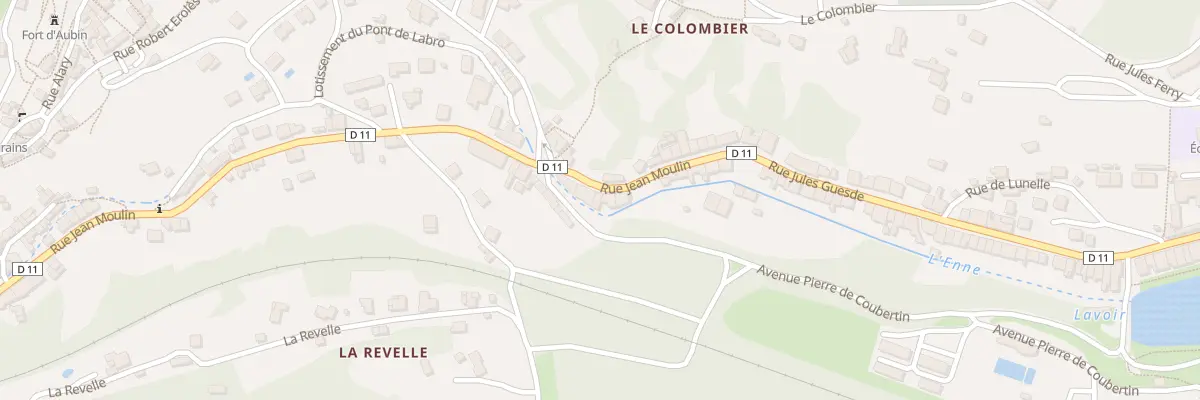 Plan du 70 Rue Jean Moulin à Aubin