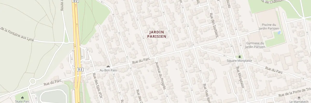 Plan du 76 Rue du Parc à Clamart