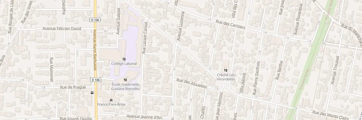 Plan du 42 Rue des Monts Clairs à Colombes