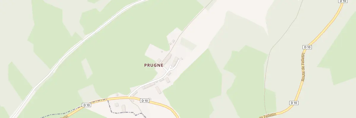 Plan du 5021 Prugne à Pontcharraud