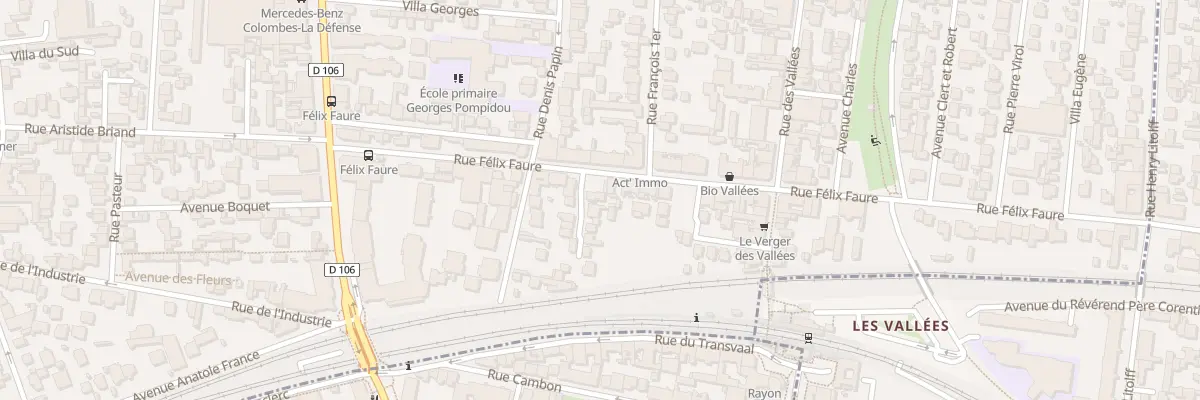 Plan du 38 Rue Félix Faure à Colombes