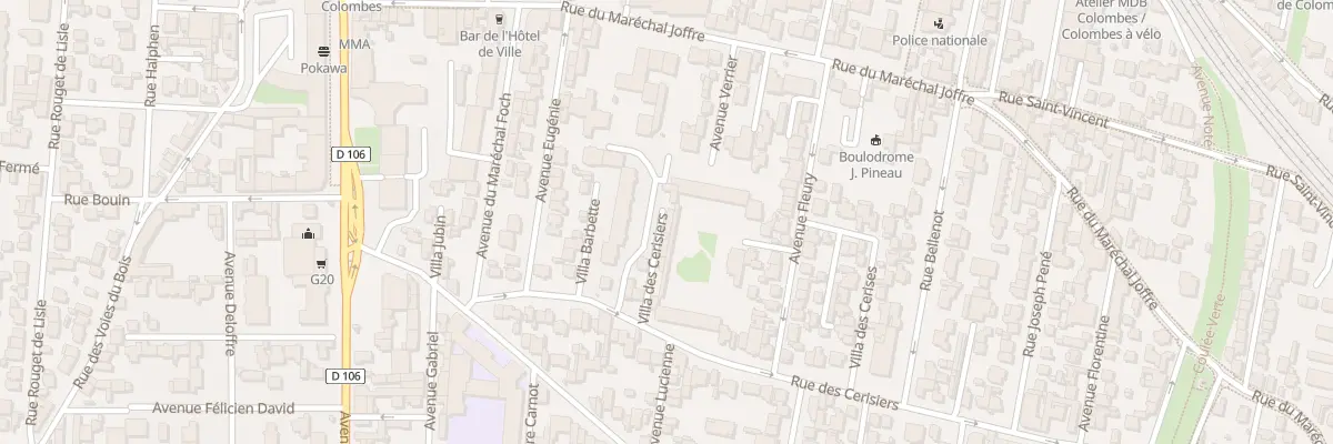 Plan du 25B Rue des Cerisiers à Colombes