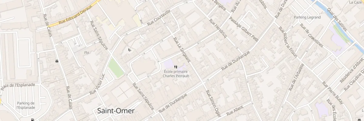 Plan du 14 Rue le Sergeant à Saint-Omer
