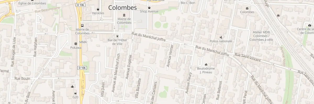Plan du 40 Rue du Maréchal Joffre à Colombes