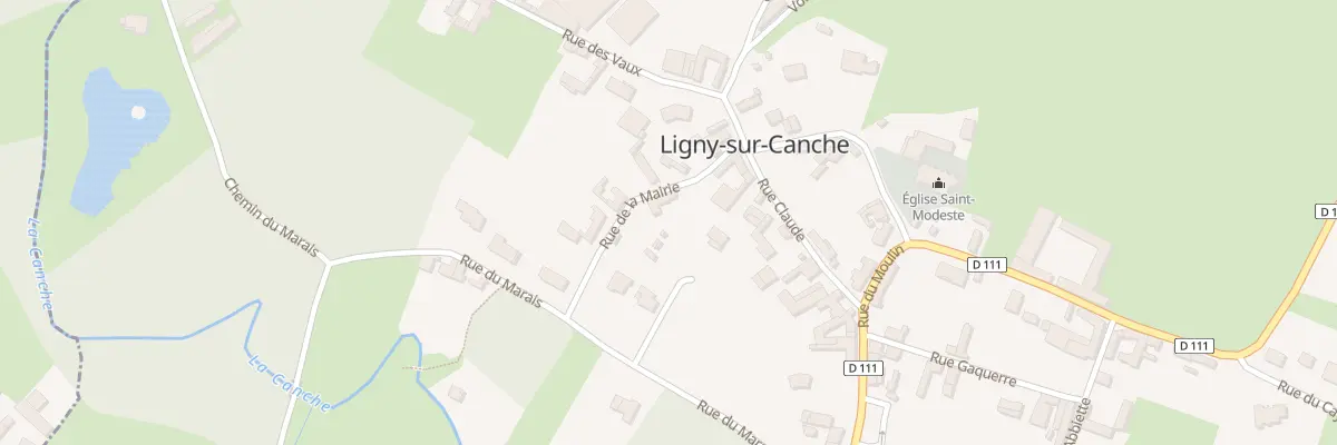 Plan du 1 Rue de la Mairie à Ligny-sur-Canche
