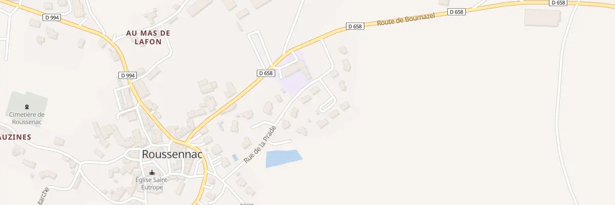 Plan du 5295 La Sole à Roussennac