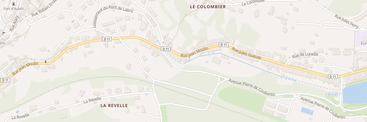 Plan du 72 Rue Jean Moulin à Aubin
