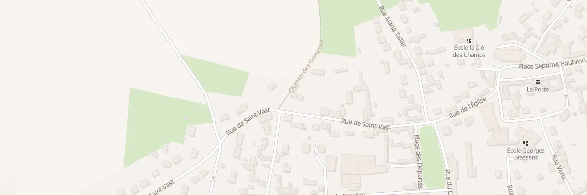 Plan du 208 Rue de Saint Vast à Flesselles