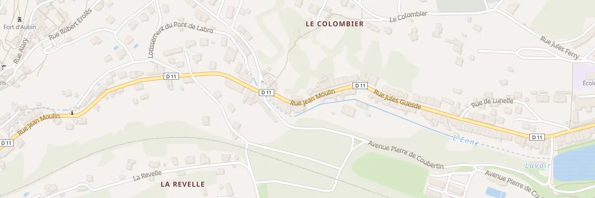 Plan du 55 Rue Jean Moulin à Aubin