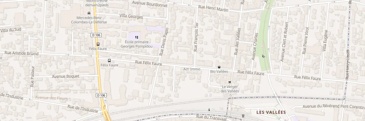 Plan du 31 Rue Félix Faure à Colombes