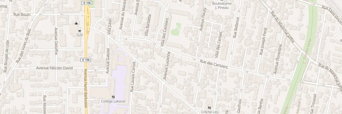 Plan du 34 Rue des Cerisiers à Colombes