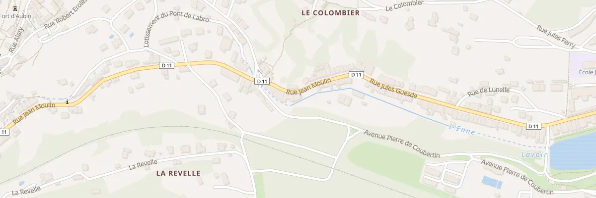 Plan du 74 Rue Jean Moulin à Aubin