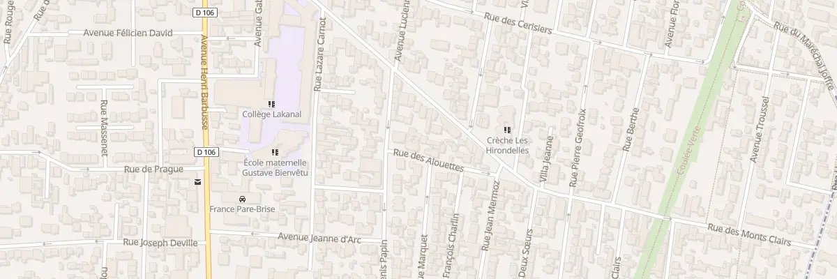 Plan du 3B Rue des Alouettes à Colombes